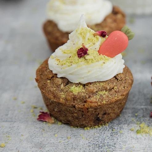 Carrot Muffins with Vegan Cream Frosting Recipe - From the 'Using our Mixes' Series