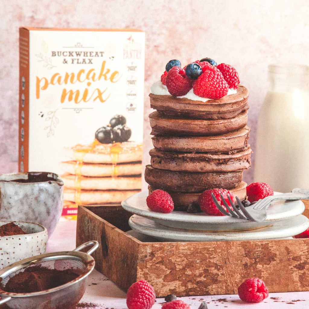 Chocolate and Raspberry Pancakes Recipe