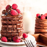 NEW! Stacks of Goodness Double Chocolate Protein Pancake Mix 200g Sweetpea Pantry 