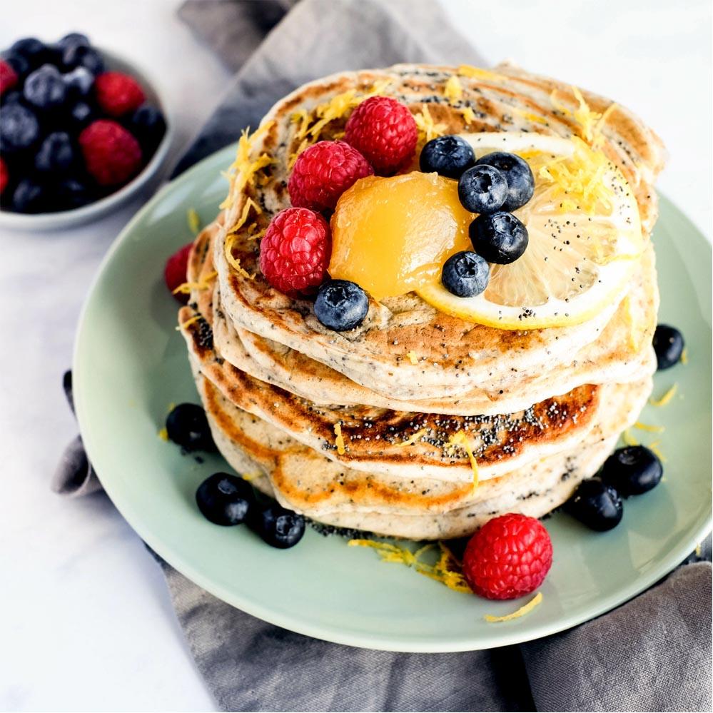 NEW! Stacks of Goodness Vanilla & Blueberry Protein Pancake Mix 200g Sweetpea Pantry 